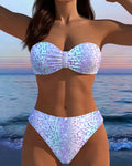 Leopard Print Bandeau Bikini