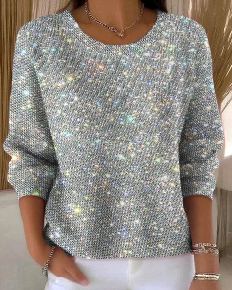Casual Crew Neck Sweatshirt