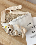 Cartoon bear shoulder bag
