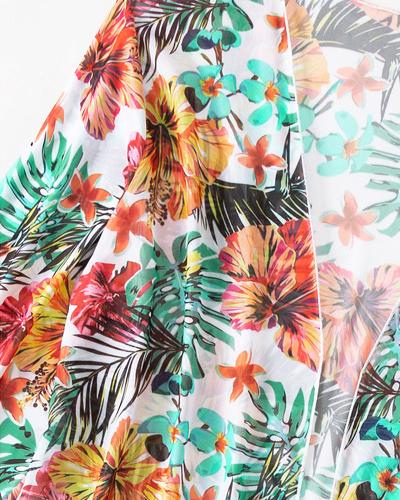 Floral Print Bikinis and Cover Up