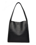 Solid color simple shoulder bag