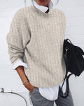 Solid color casual long sleeve tops