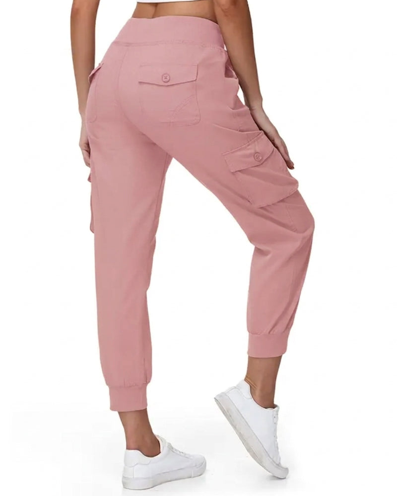 Solid Color Jogger Work Pants