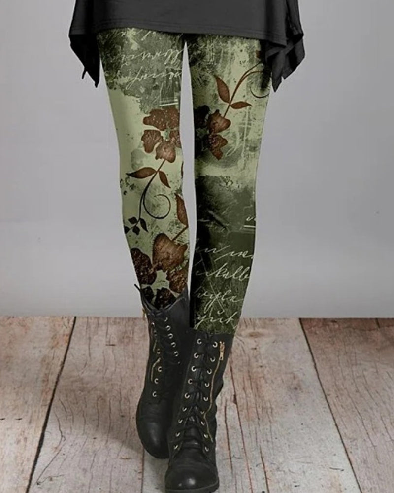 Retro Leggings Ethnic Style