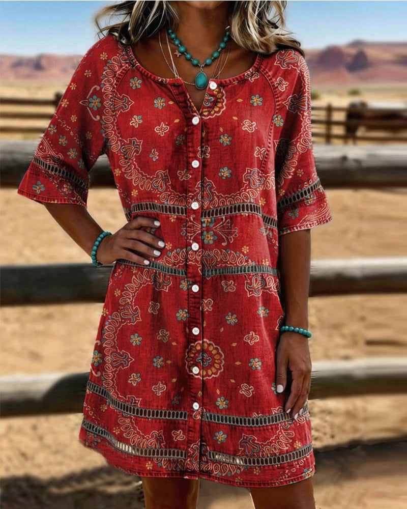Casual Floral Dress