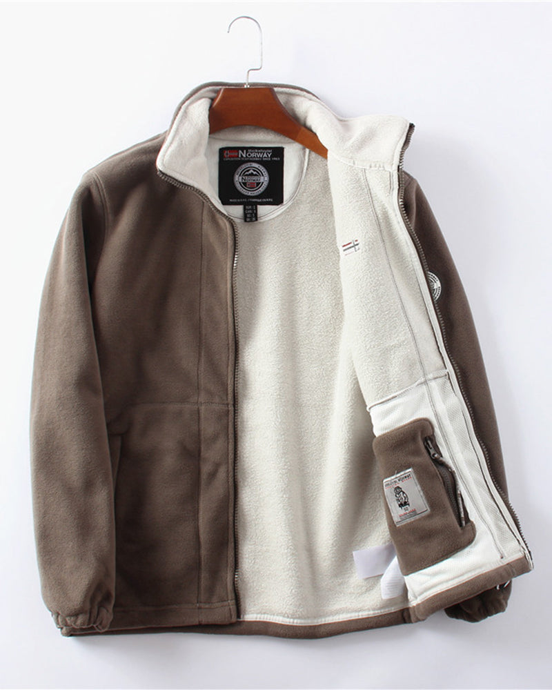 Men's Double-Layer Fleece Jacket & 50% OFF