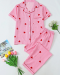 Heart Stripe Loungewear Set