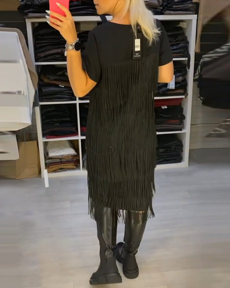 Chic Shift dress with Tassel