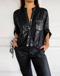 Stylish Pocket Solid Color Shirt