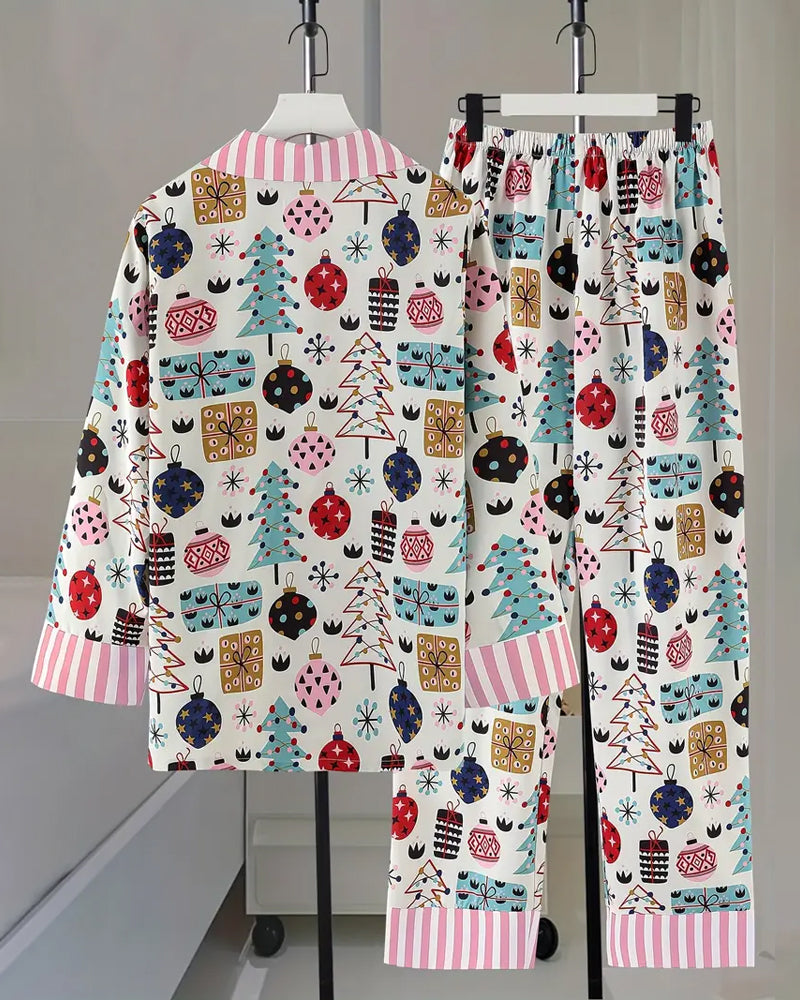 Printed casual home two-piece set