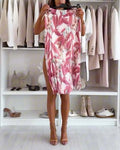Accordion Pleated Floral Skirt