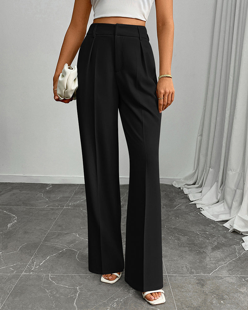 Casual Loose Straight Wide-Leg Pants