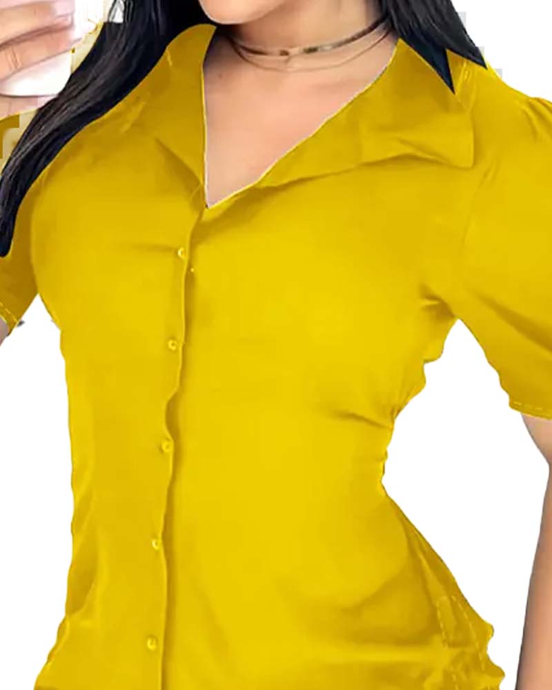 Waist Tie Shirt Dress