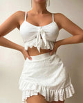 Three-piece bikini set with dress
