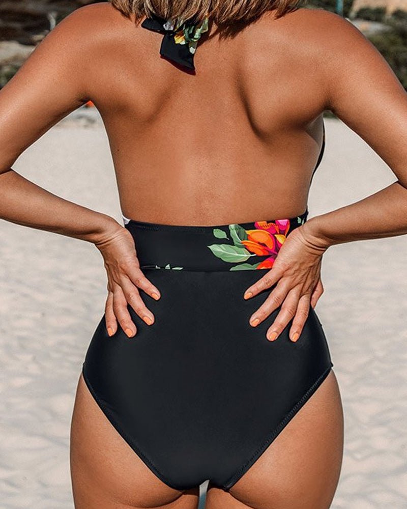 Floral One Piece Swimsuit