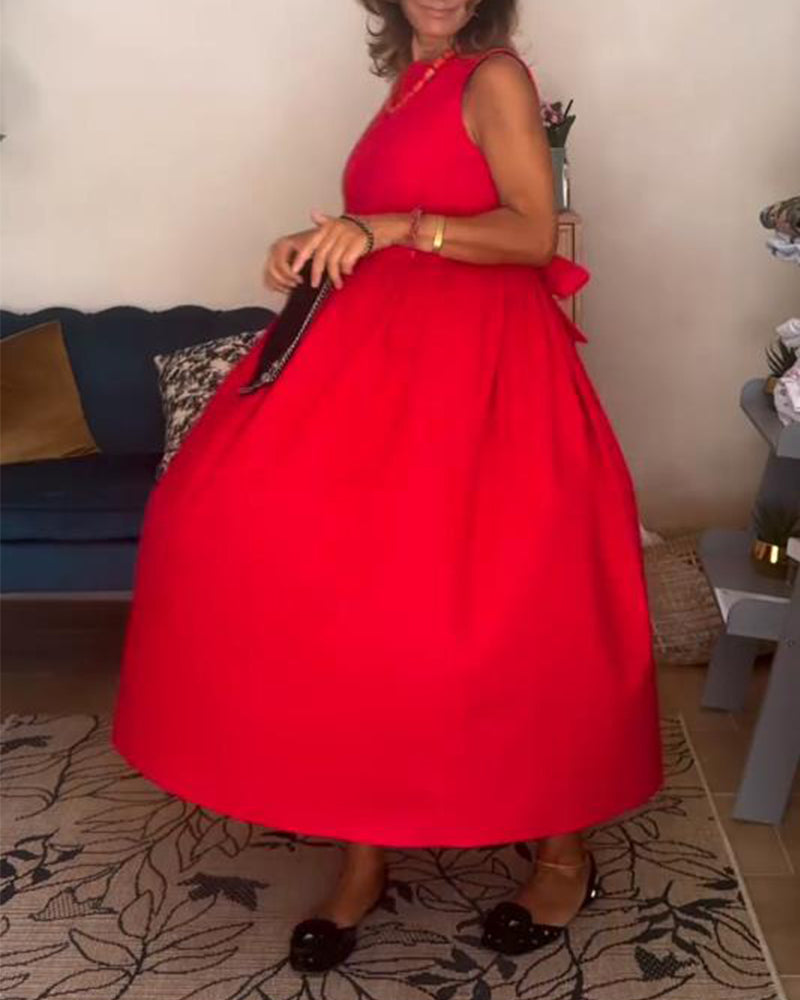 Backless Bow Dress