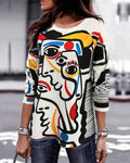 Abstract Printed Top