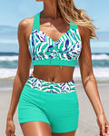 Printed Holiday Boxer Bikini