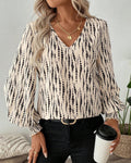 V-Neck Casual Blouse