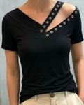V-Neck Fashion Slim Fit T-Shirt