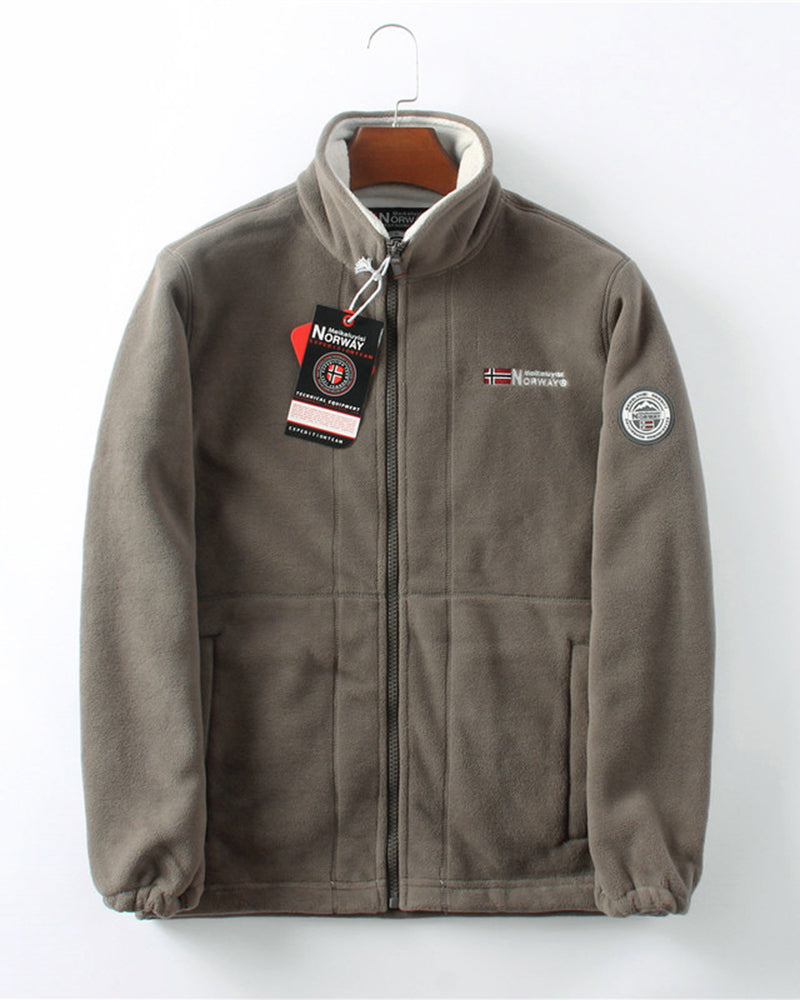 Men's Double-Layer Fleece Jacket & 50% OFF