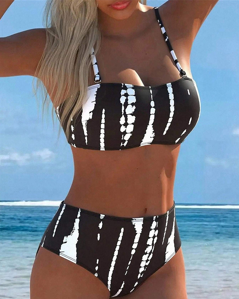 High-Waist Two-Piece Bikini
