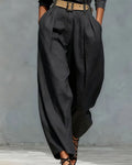 High Waist Wide-Leg Carrot Pants