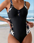 One-Piece Casual Printed Swimsuit