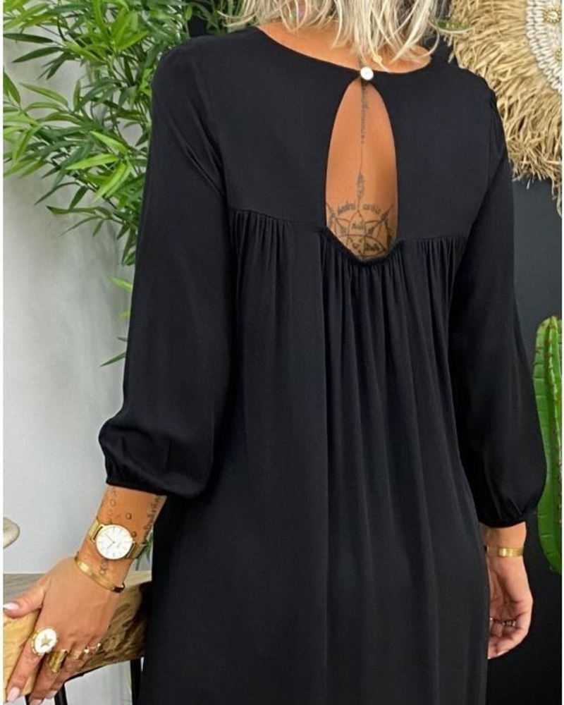 Straight Long Sleeve Dress