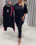 Side Stripe Casual Set