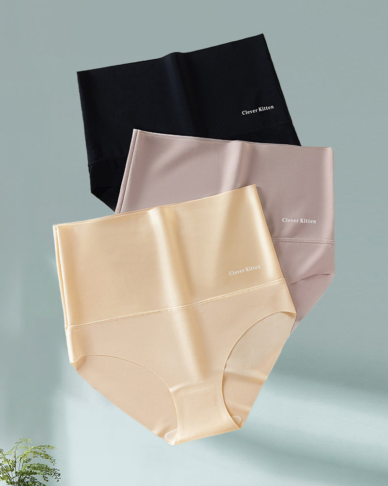 High waist seamless simple short underpants