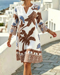 V-Neck Bohemian Dress