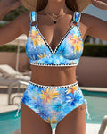 Sexy Printed Two-Piece Bikini Swimsuit