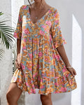 Bohemian Floral Dress
