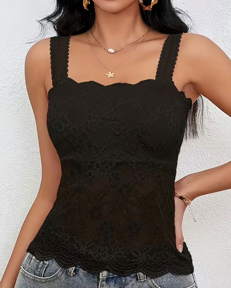 Solid Color Bandeau  Camis Top