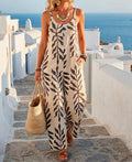 Spaghetti Strap Casual Printed Jumpsuit