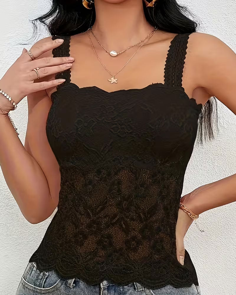 Solid Color Bandeau  Camis Top