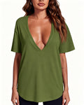 Women's Sexy Deep V-Neck T-Shirt