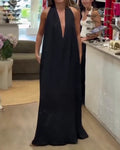 Elegant Sleeveless Floor-Length Dress