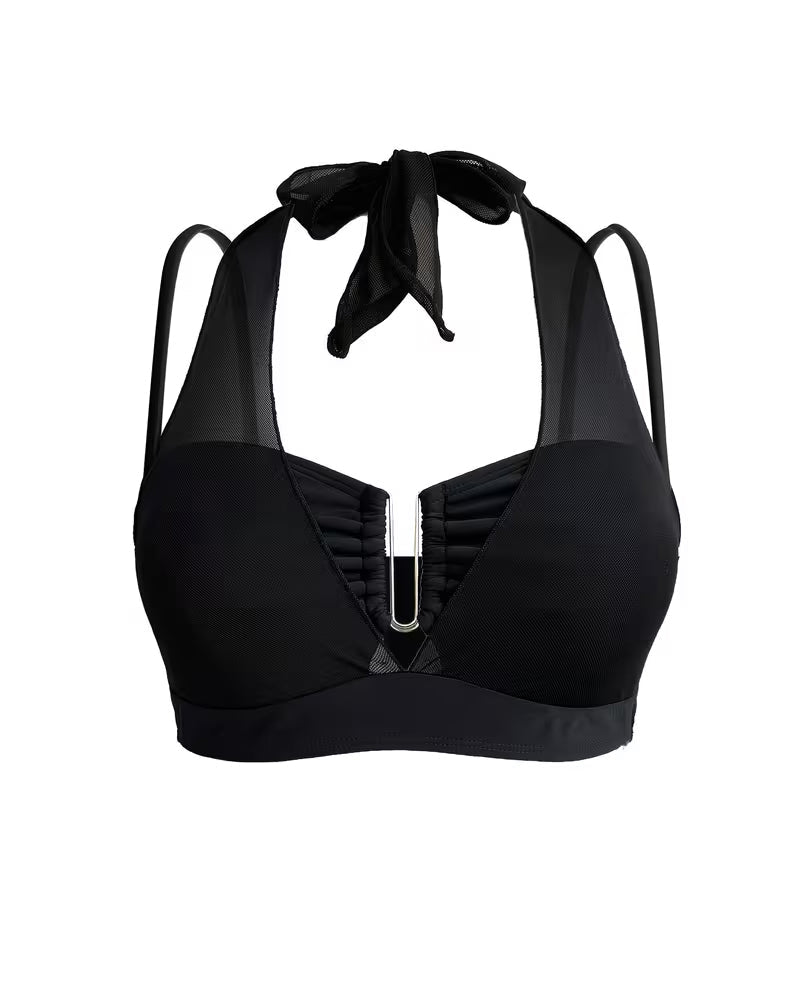 Mesh Halter Neck Bikini