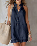 Sleeveless Elegant V-Neck Dress