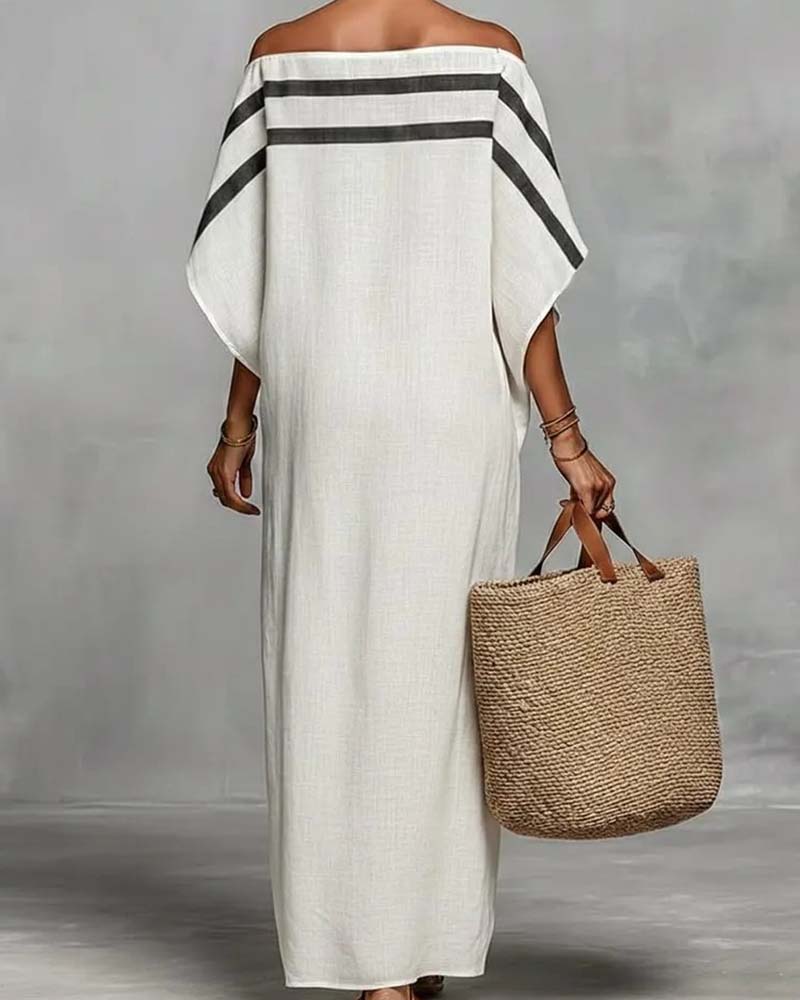 One Shoulder Fashion Long Dress