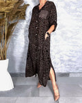 Printed Leopard Dress