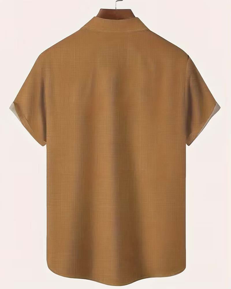 Bohemian Geometric Pattern Printed Shirt