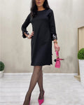 Artistic solid color dress
