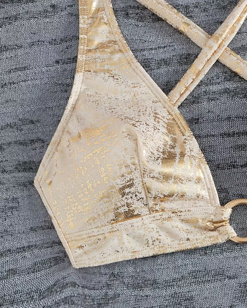 Metal Buckle Design Bikini