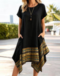 Bohemian Asymmetric Hem Dress