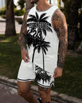 Sleeveless Tank Top Shorts Set