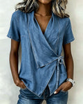 Casual V-Neck Blouse