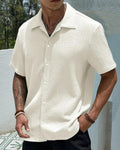 Men's Casual Button-Front Shirt